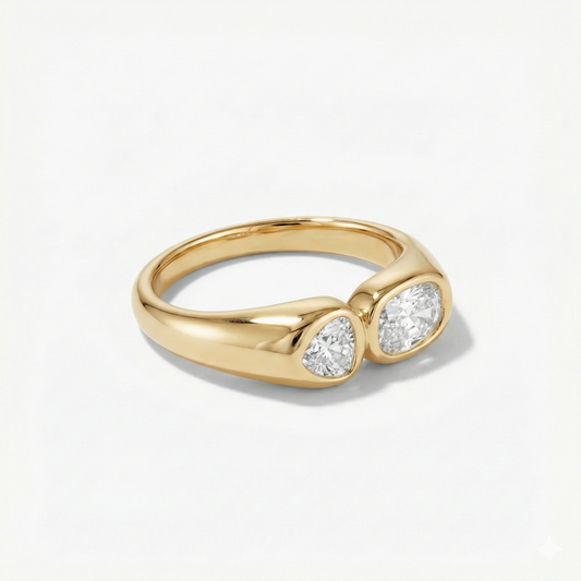 Dual Aura Zirconia Ring