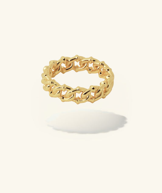 Hollow chain ring