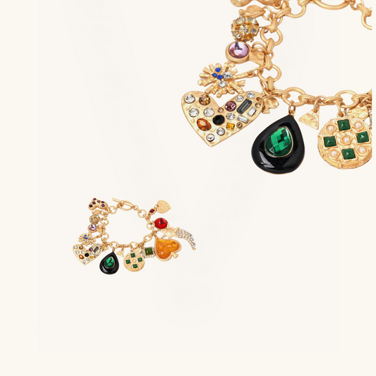 Multi Charm Resin Bracelet