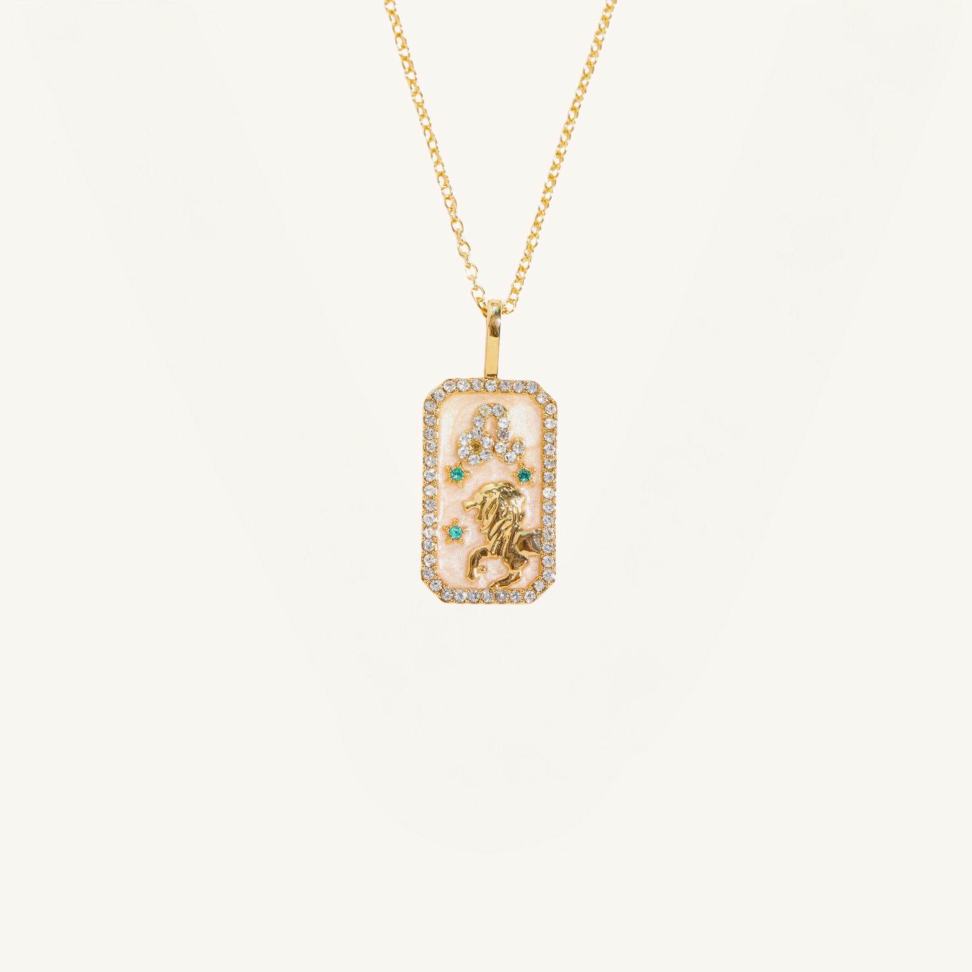 Rhinestone Constellation Pendant Copper Necklace