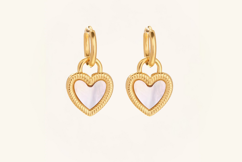 Shell Lovin Hearts Earrings