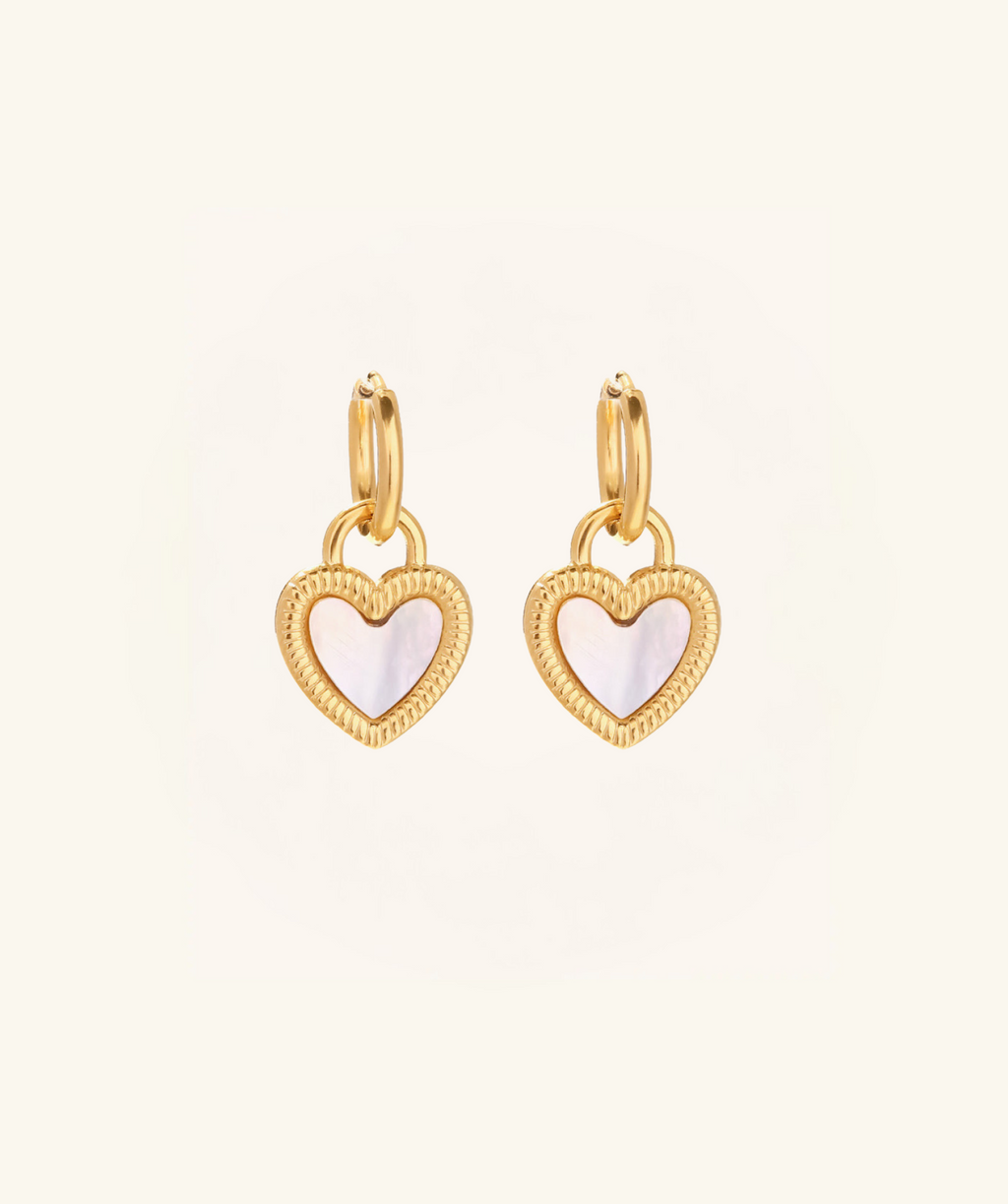 Shell Lovin Hearts Earrings