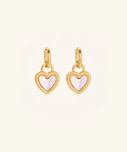Shell Lovin Hearts Earrings