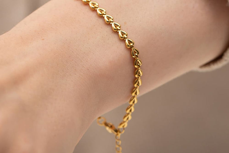 Hearts Chain Bracelet