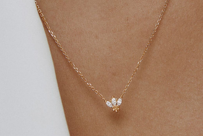 Honeylite Marquise Bee Necklace