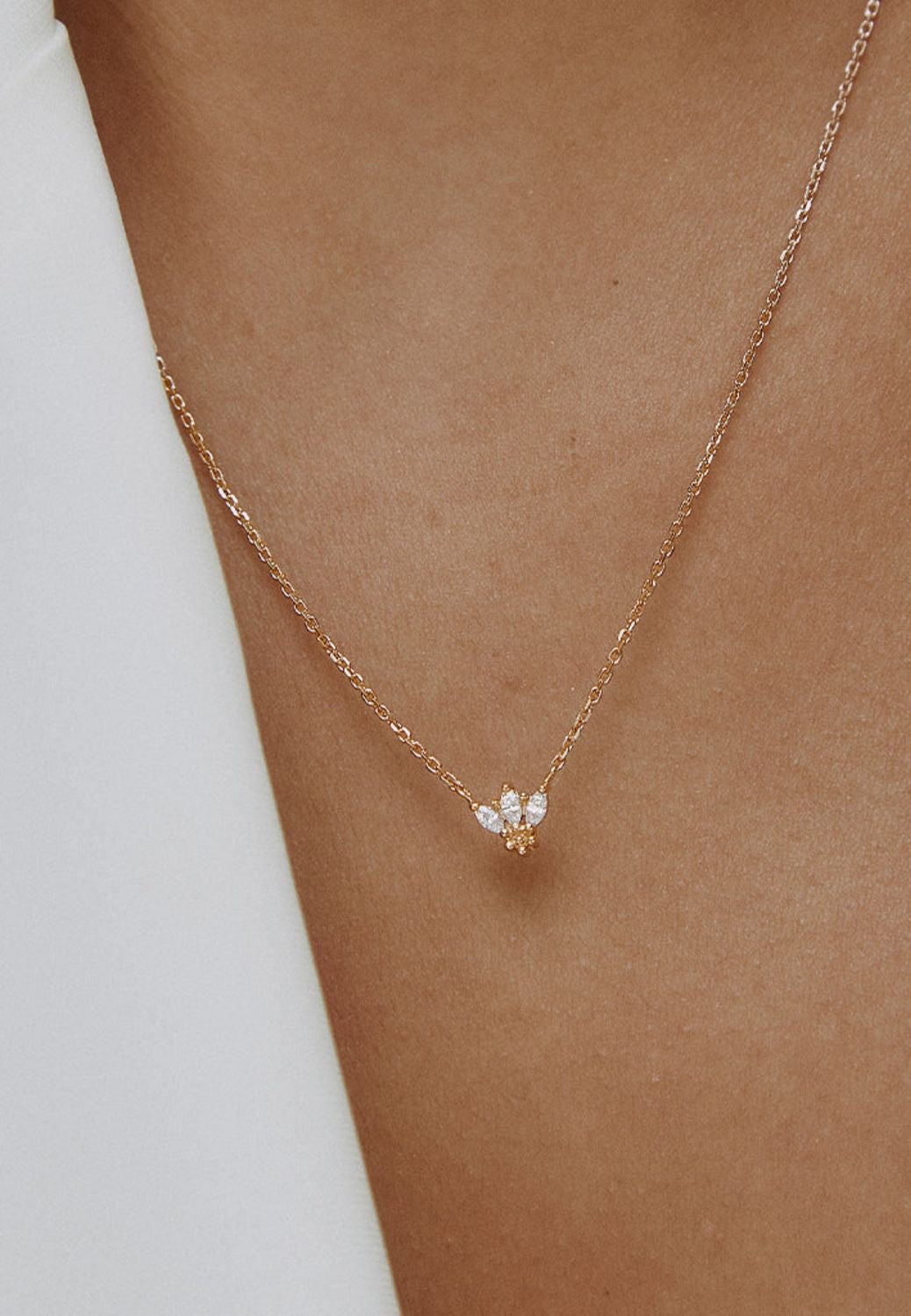 Honeylite Marquise Bee Necklace