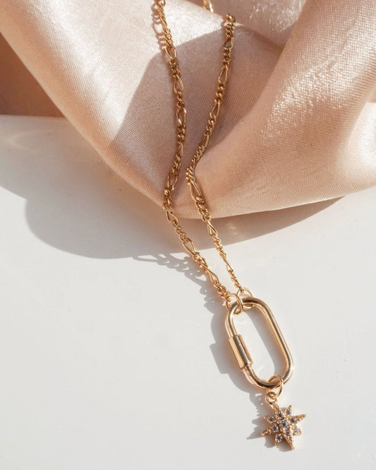 Celeste Sparkling Star Drop Necklace