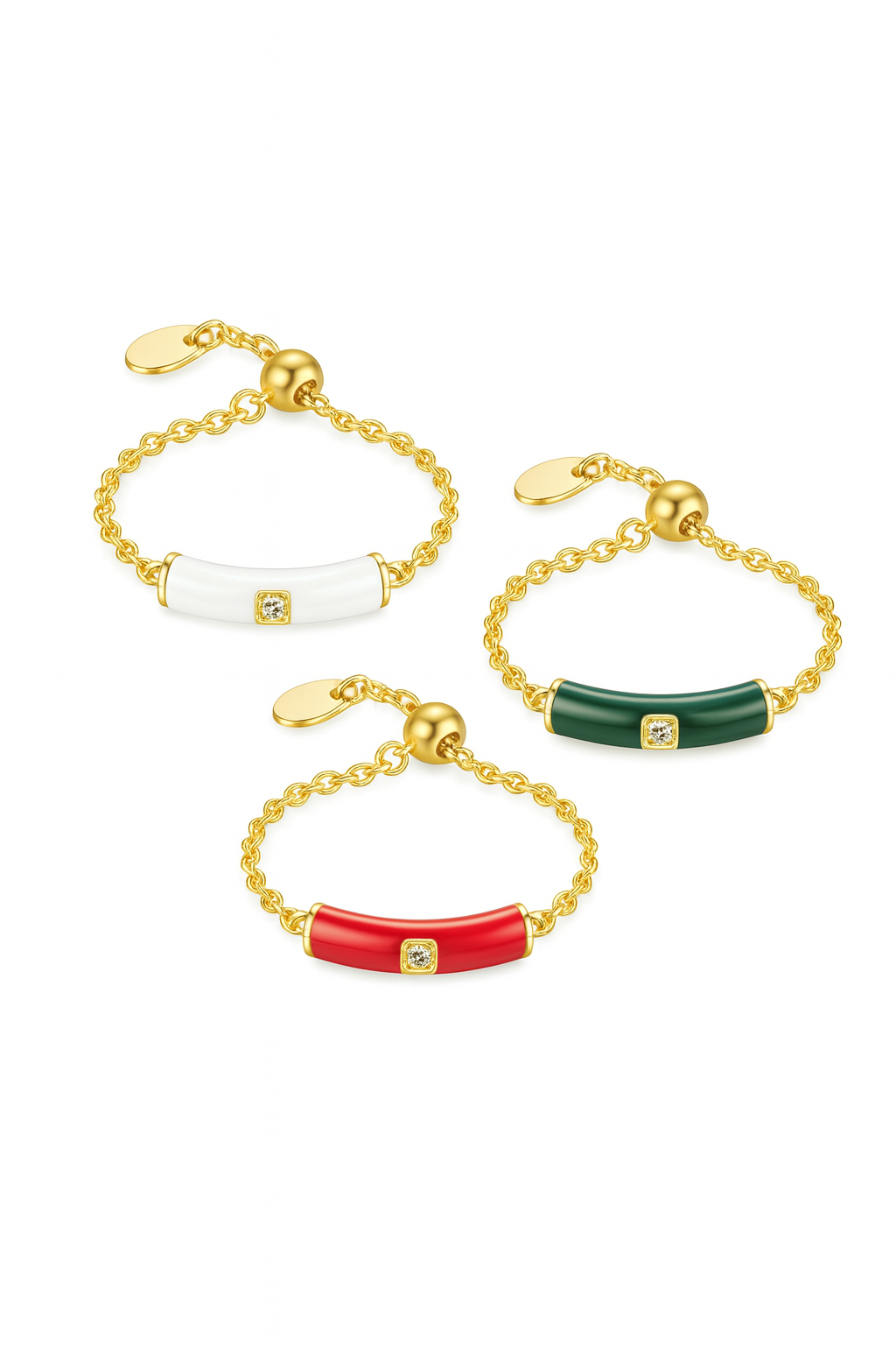 Éclat Enamel Chain Ring