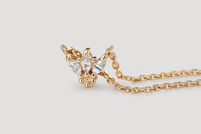 Honeylite Marquise Bee Necklace