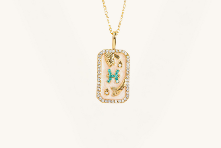 Rhinestone Constellation Pendant Copper Necklace