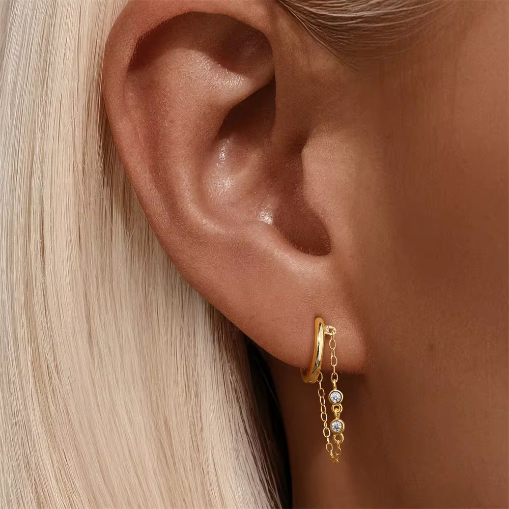 Lumi Chain Spark Earrings
