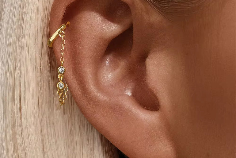 Lumi Chain Spark Earrings