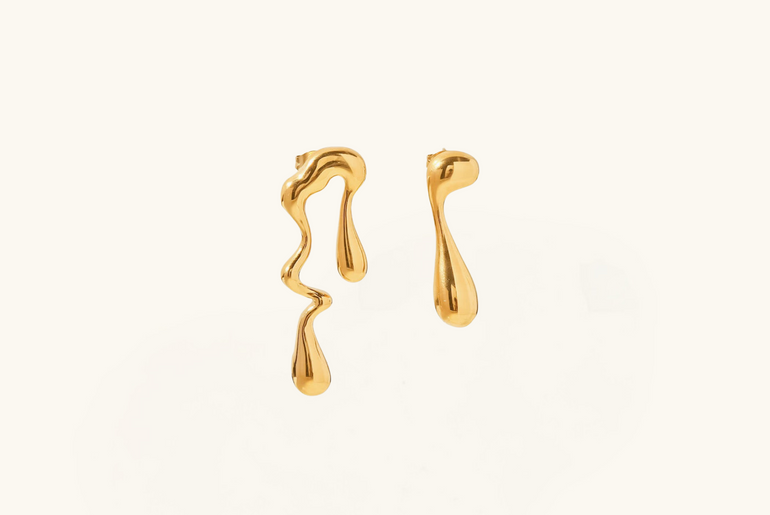 Wavy Tears Earrings
