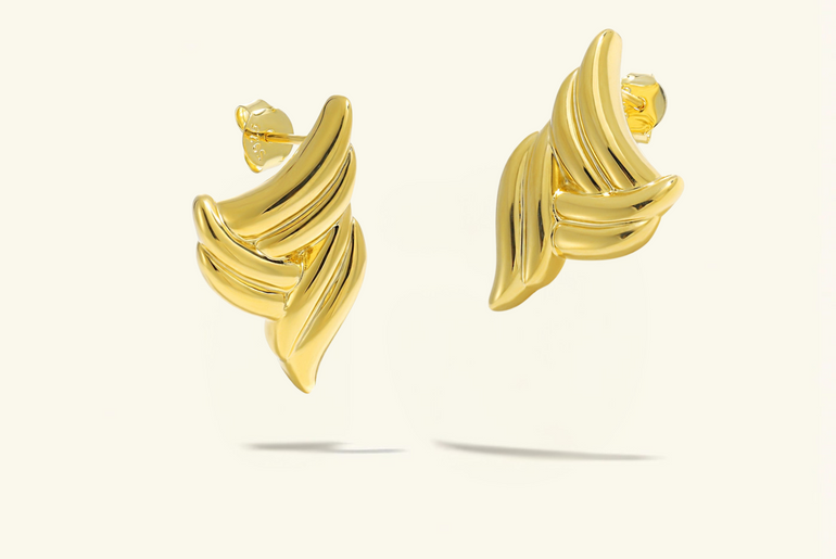Golden Vine Studs