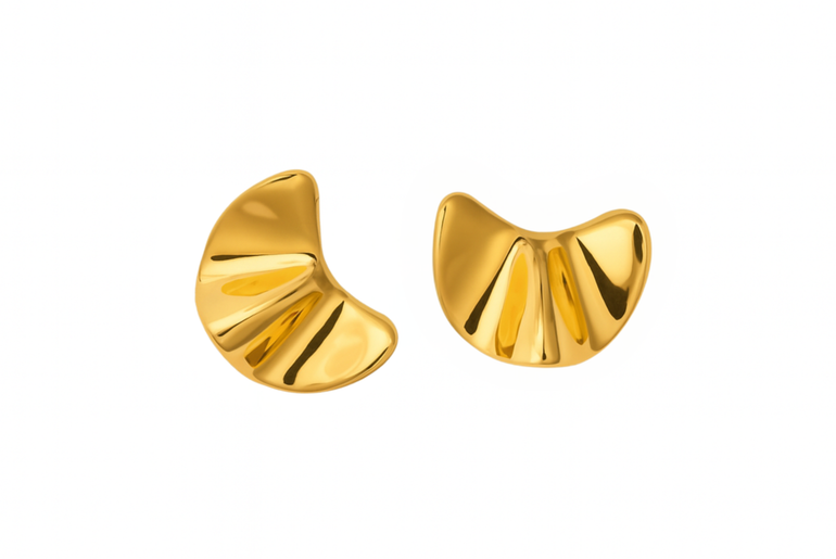 Irregular 18K Gold-Plated Earrings