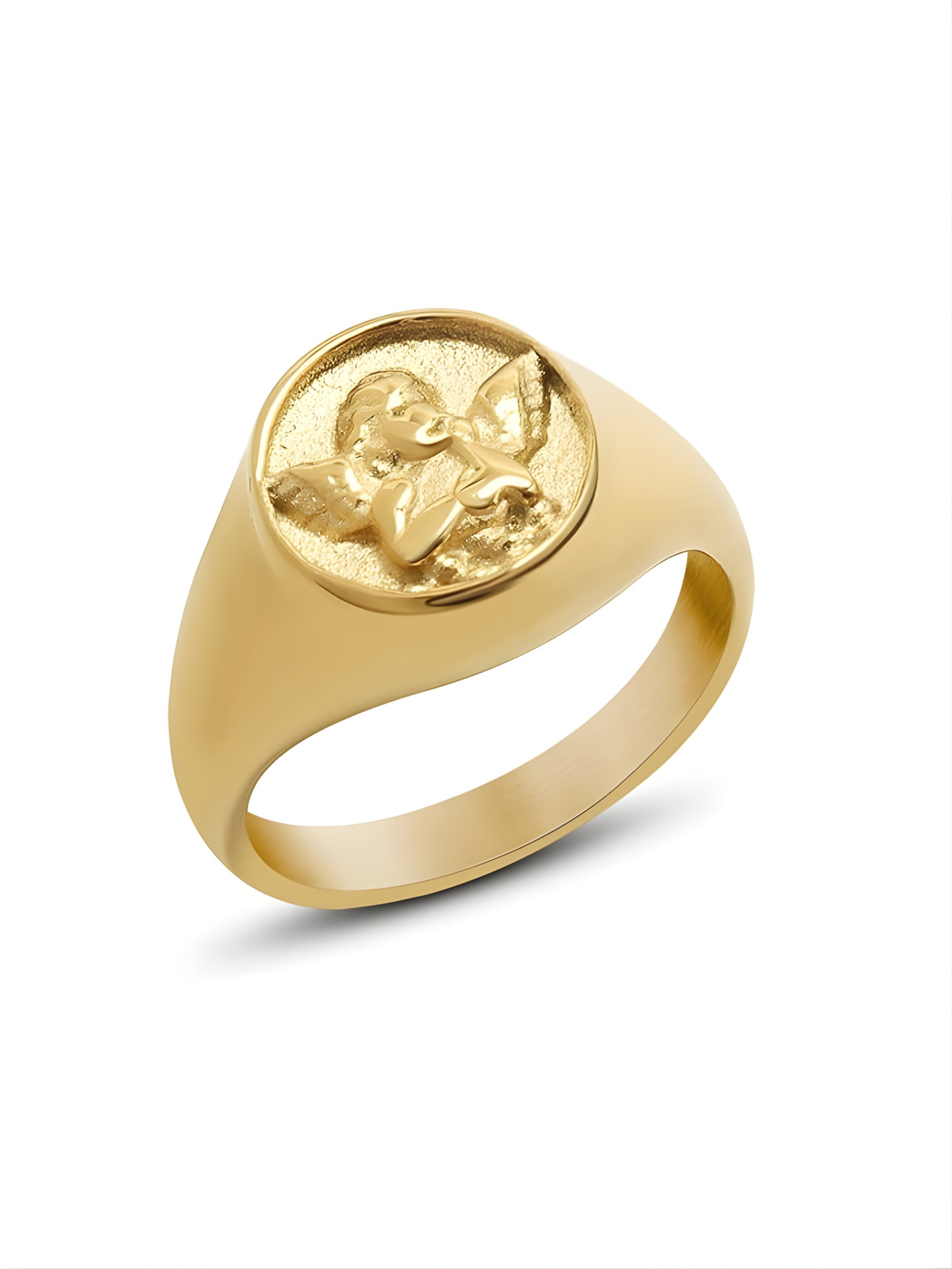 Celestial Cherub Signet Ring