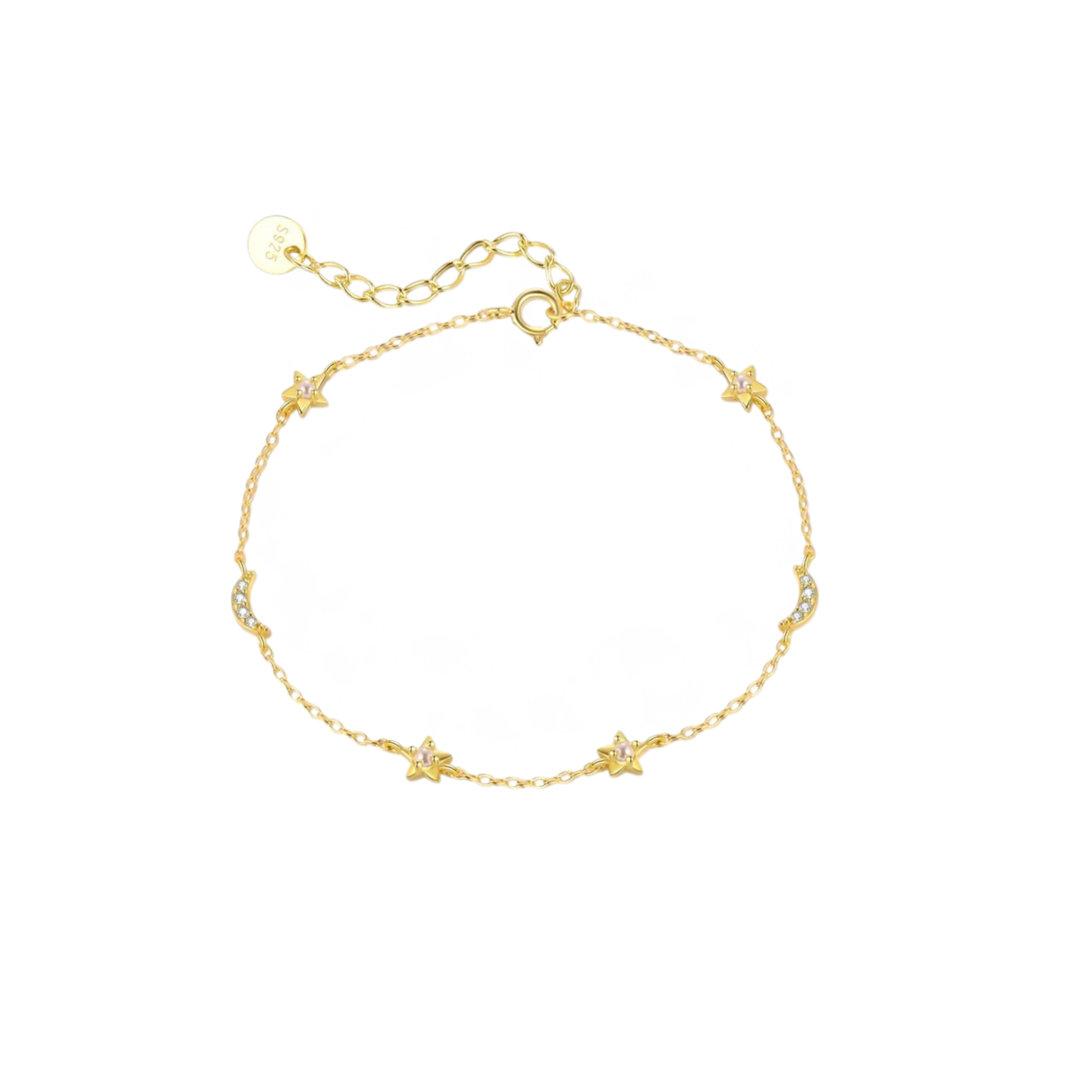 Star & moon bracelet