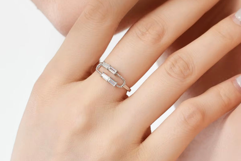 Prism Twist Baguette Ring