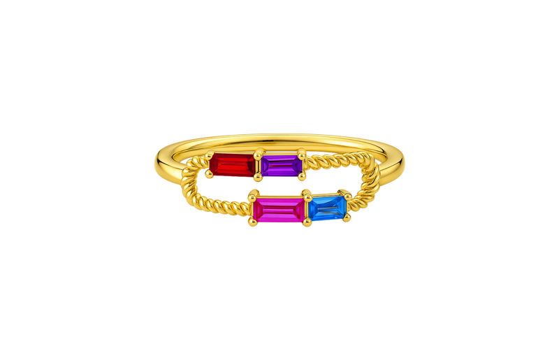 Prism Twist Baguette Ring