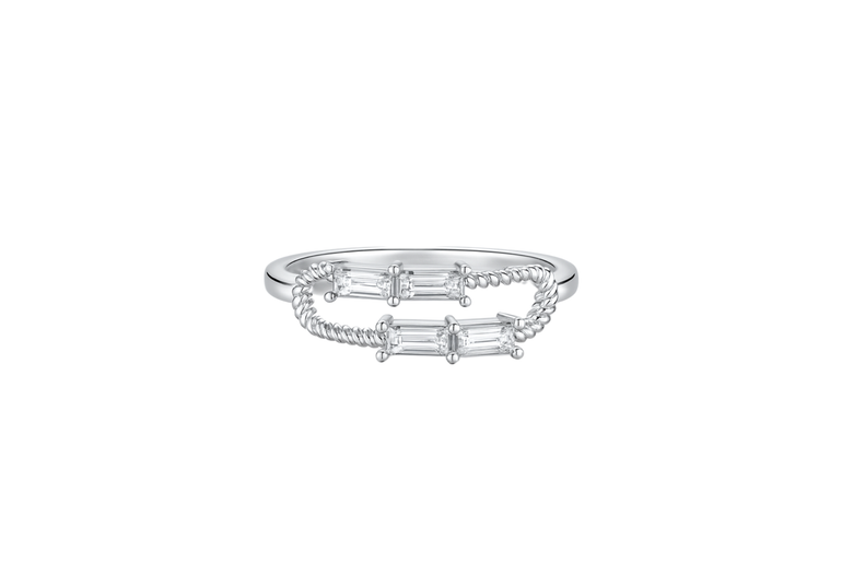 Prism Twist Baguette Ring