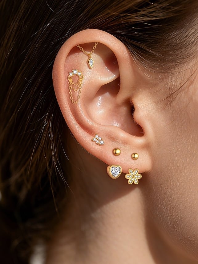 Golden Glow Stud Collection