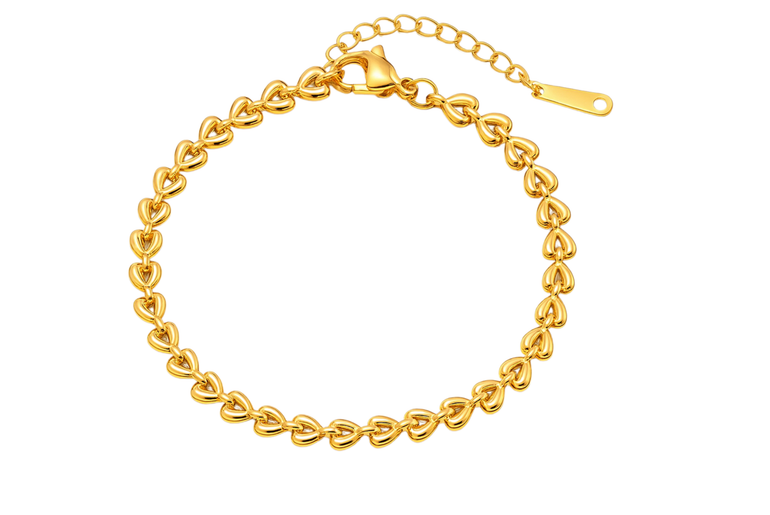 Hearts Chain Bracelet