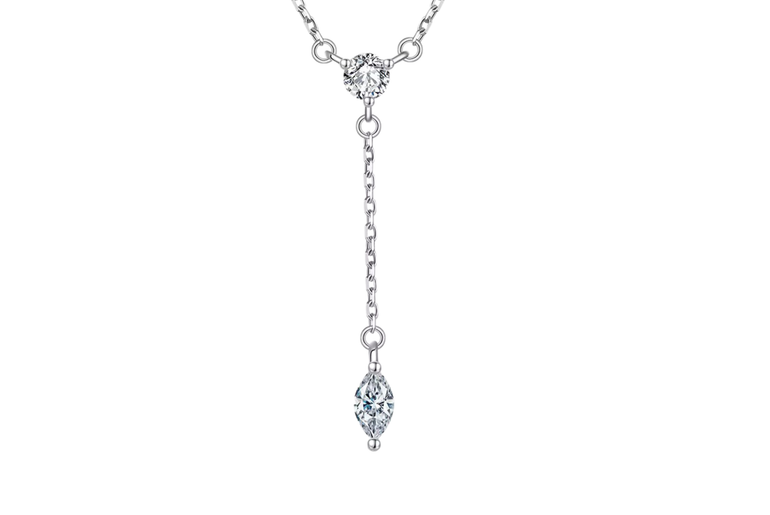 Marquise Drop Lariat Necklace