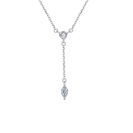 Marquise Drop Lariat Necklace