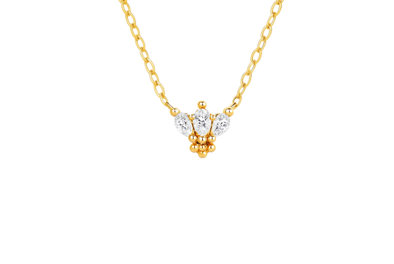Honeylite Marquise Bee Necklace