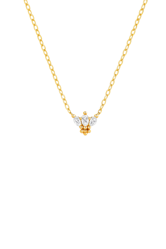 Honeylite Marquise Bee Necklace