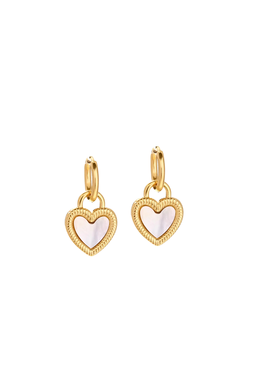 Shell Lovin Hearts Earrings