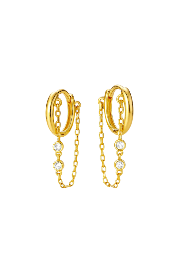 Lumi Chain Spark Earrings