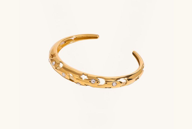 Stars and Moon cutout