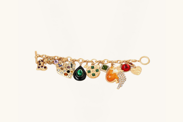 Multi Charm Resin Bracelet