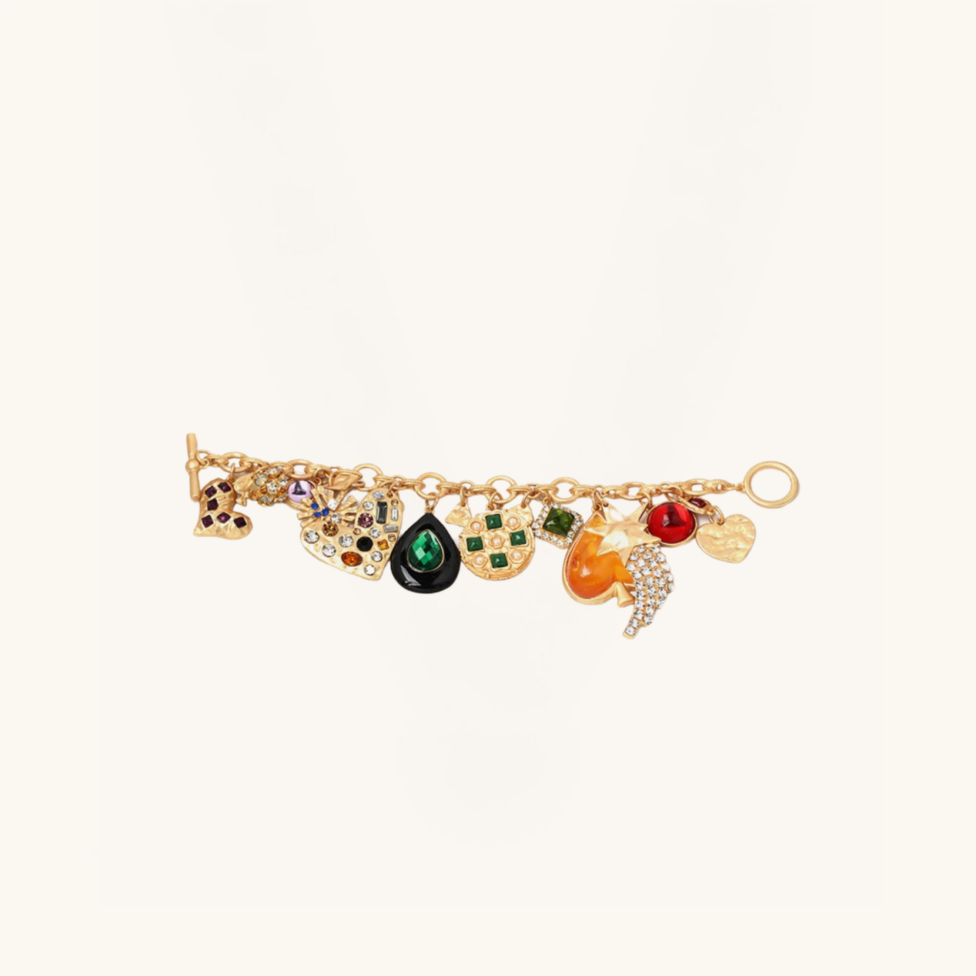 Multi Charm Resin Bracelet