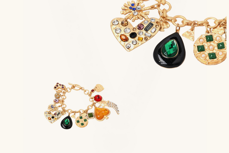 Multi Charm Resin Bracelet