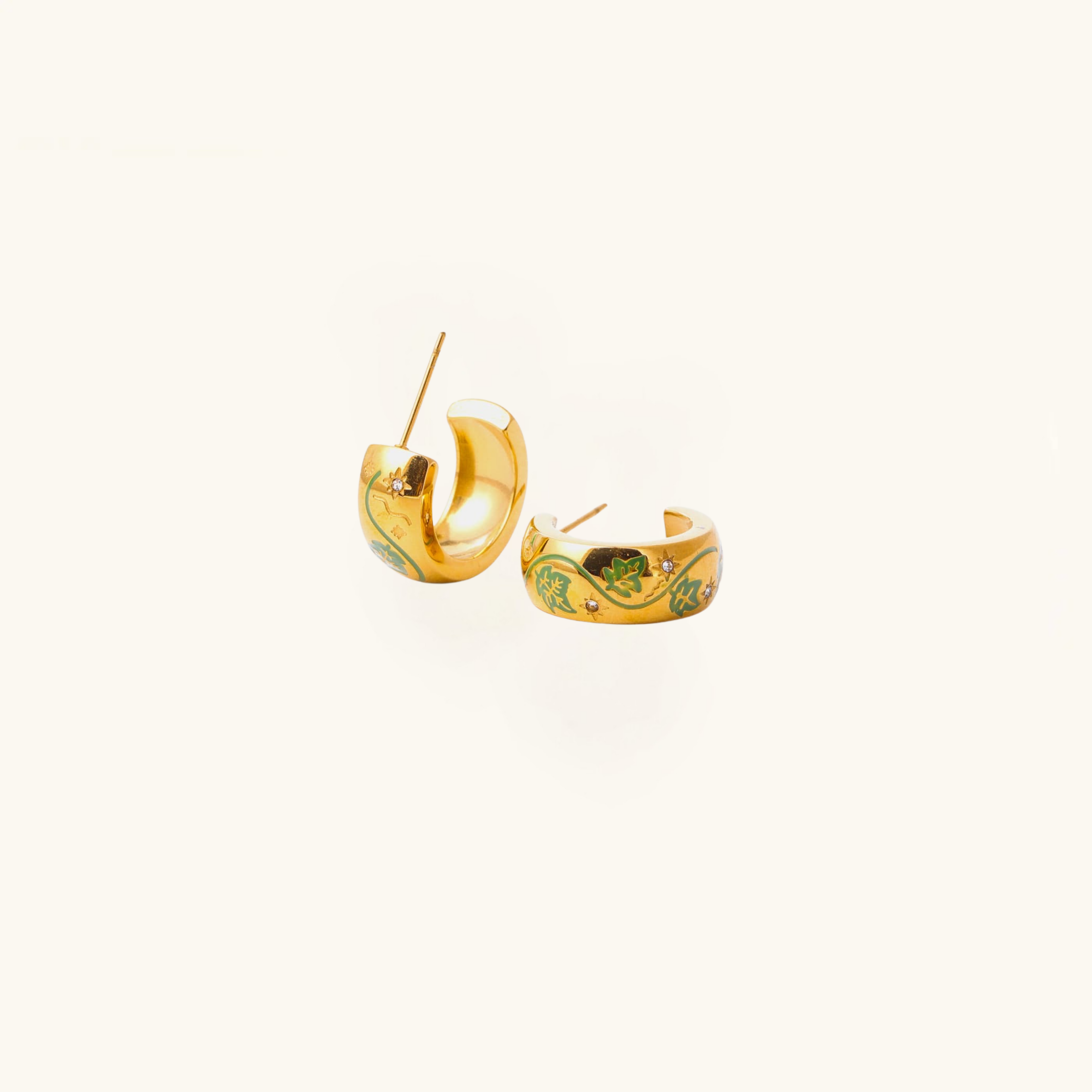 Floral C-hoops