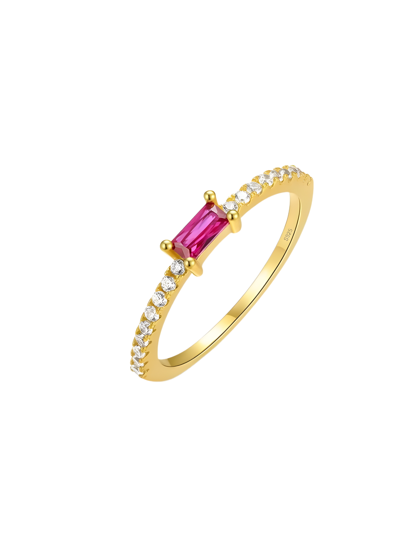 Lumière Baguette Ring