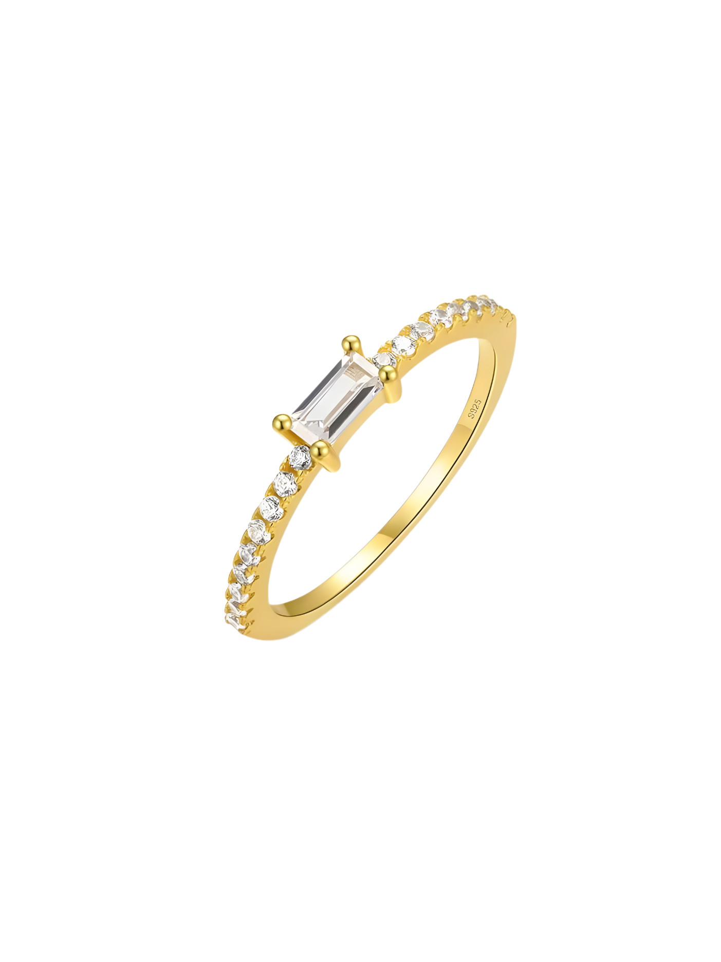 Lumière Baguette Ring