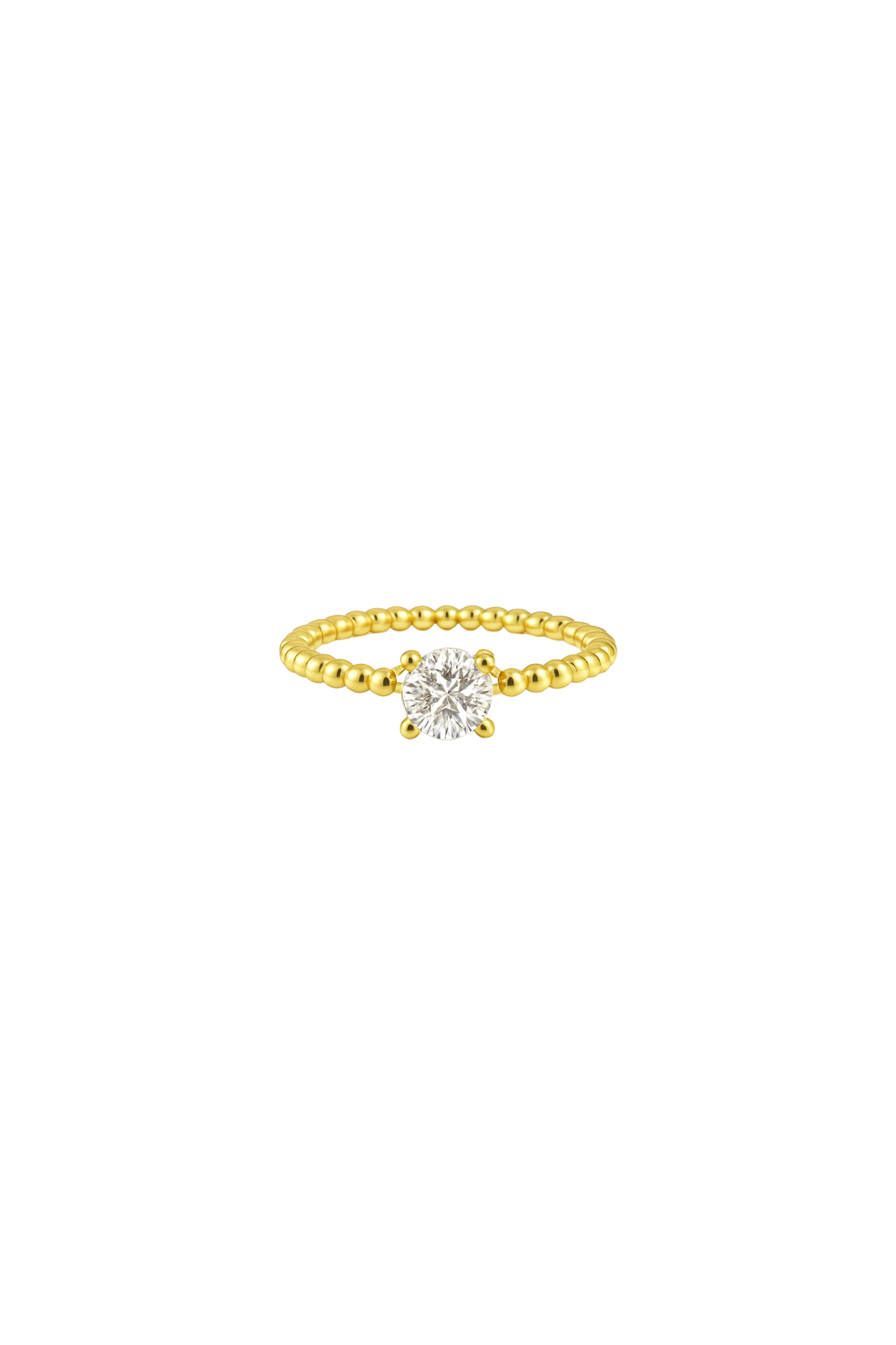 Aurelia Round Beaded Ring