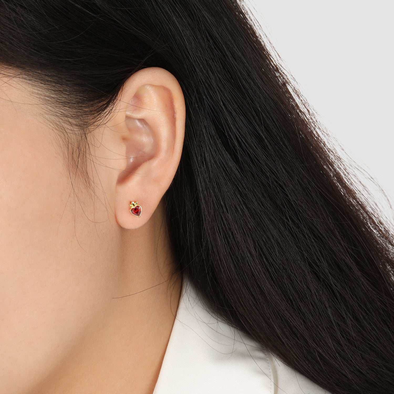 Crimson Crown Earrings