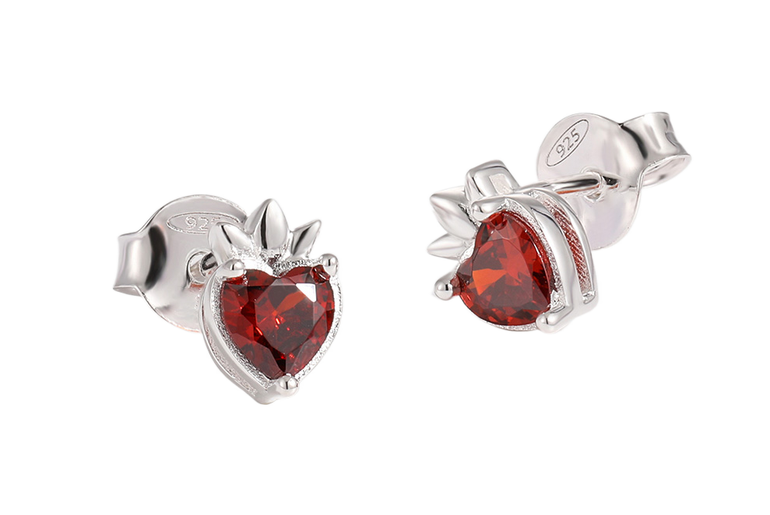 Crimson Crown Earrings