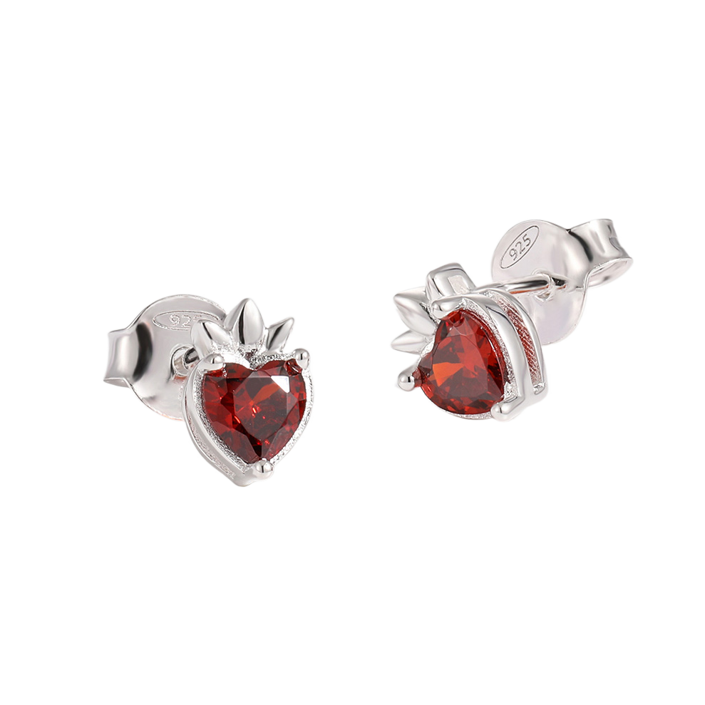 Crimson Crown Earrings
