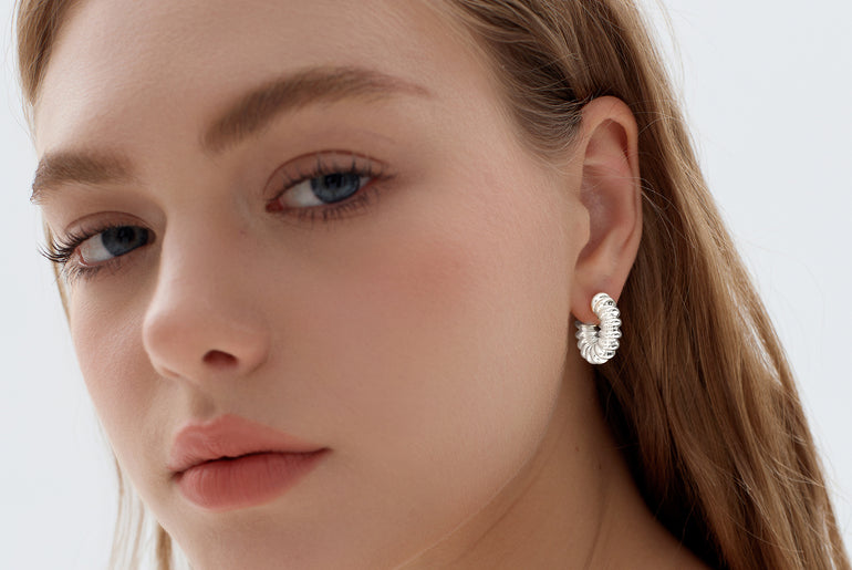 Chunky Hollow Hoop Earrings