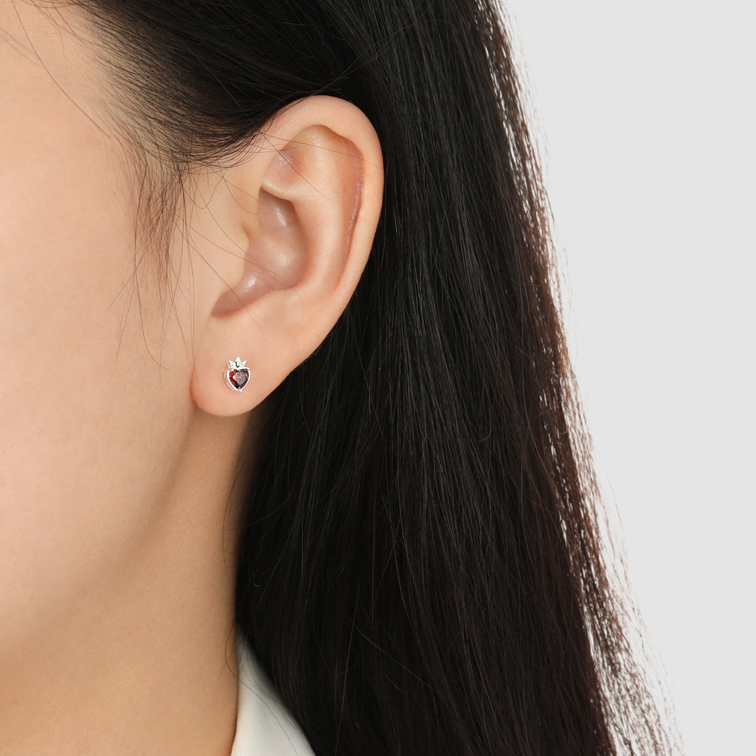 Crimson Crown Earrings