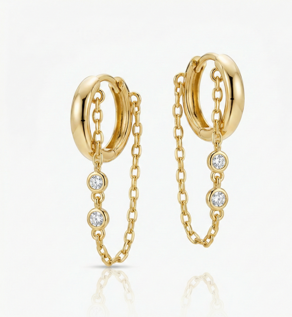 Lumi Chain Spark Earrings