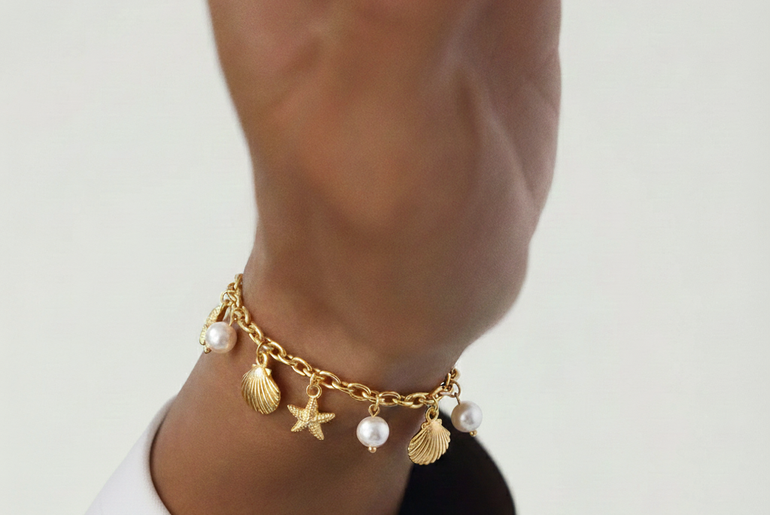 Starfish & seashell pearls