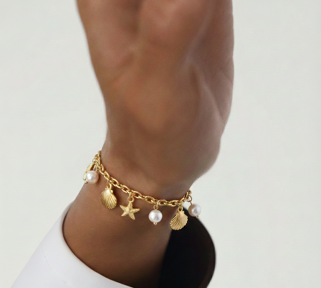 Starfish & seashell pearls